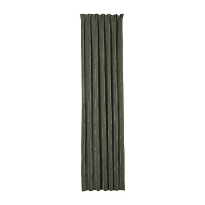 Gordijn chenille - groen - 140x250 cm